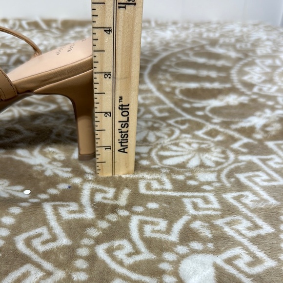 a new day Tan Heeled Shoes with strap around ankle design - Picture 9 of 10